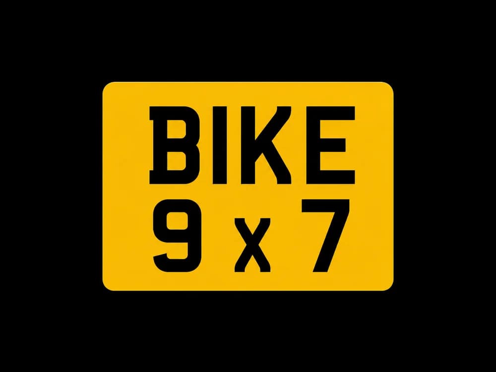 Motorbike Plates example