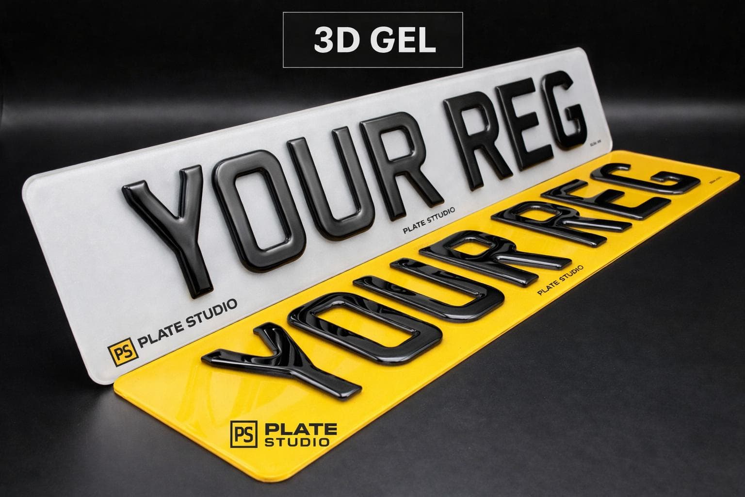 3D GEL number plate