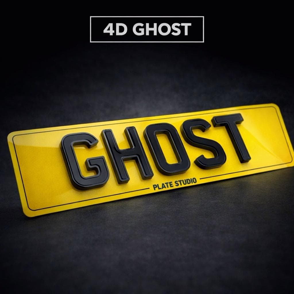 4D GHOST number plate